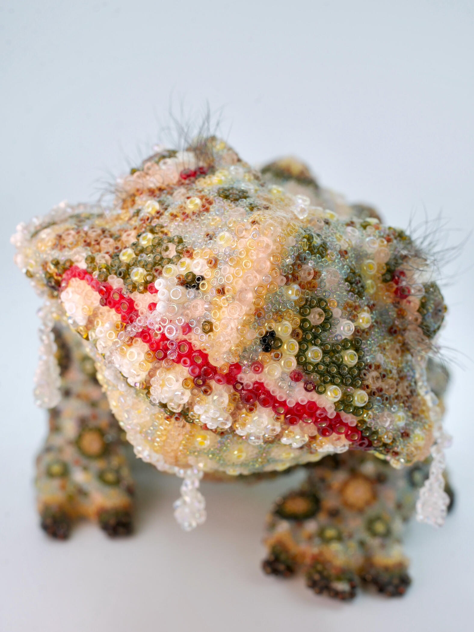 Nancy Jean Guerrero ceramic, glass beads 2022